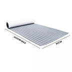 EVA Boat Flooring Mat Foam Boat Decking Faux Teak Marine Mat Boat Carpet Sea Deck Marine Flooring for Motorboat RV Yacht Kayak Surfboard 240cmx90cm