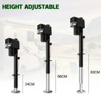 Electric A Frame Trailer Jack LED Light Power Tongue Jack Weight Capacity 3500 lbs 9Inch to 32Inch with Manual Crank Handle for RV Trailer Camper
