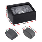 Embellir Watch Winder Automatic Double Watch Winder Box LED Black