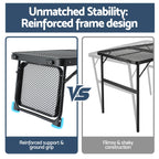 Weisshorn Camping Table Mesh Desktop Lightweight Portable Outdoor Folding Grill Desk