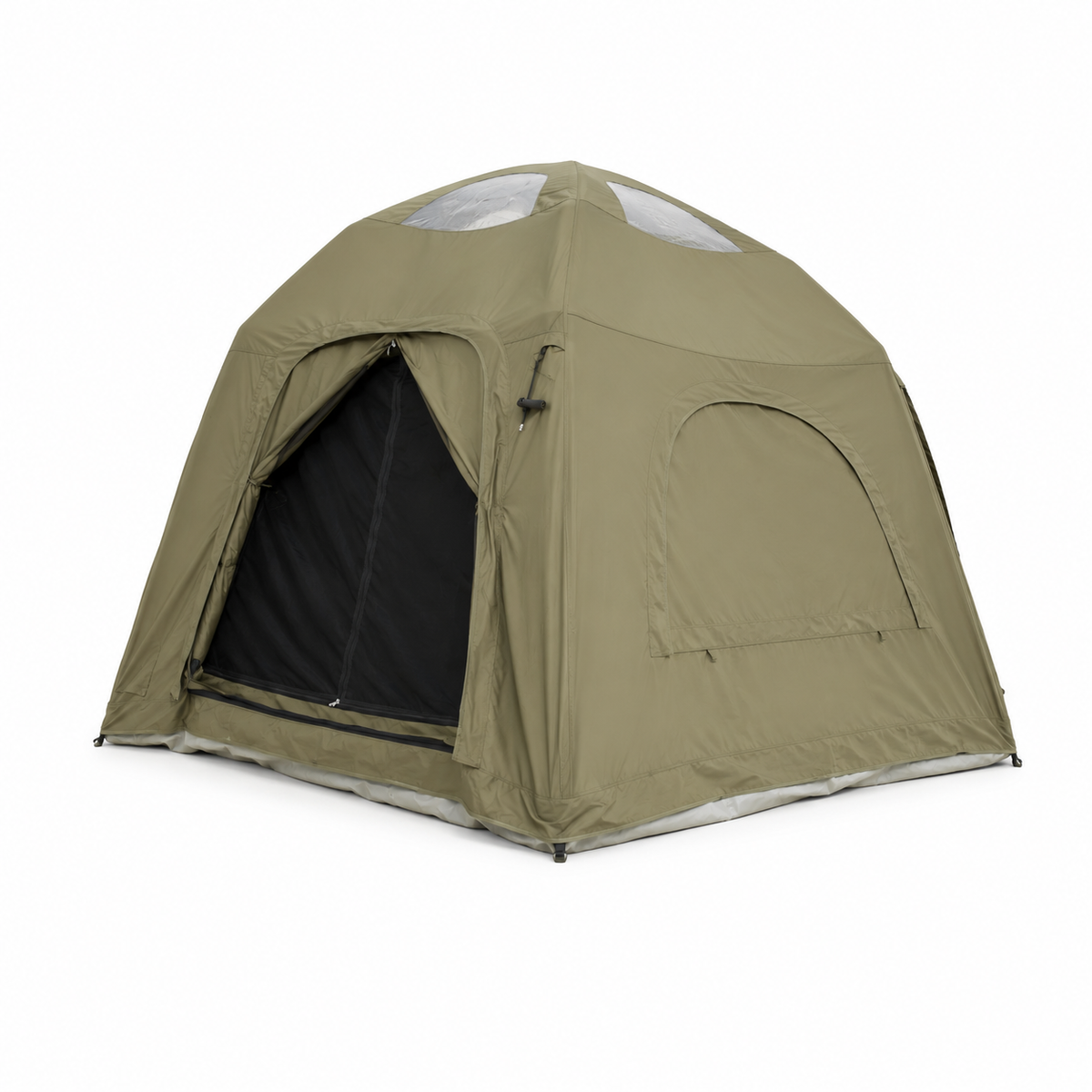 Weisshorn 4 Person Inflatable Camping Tent TC Canvas Sun Shade Rain-Ready