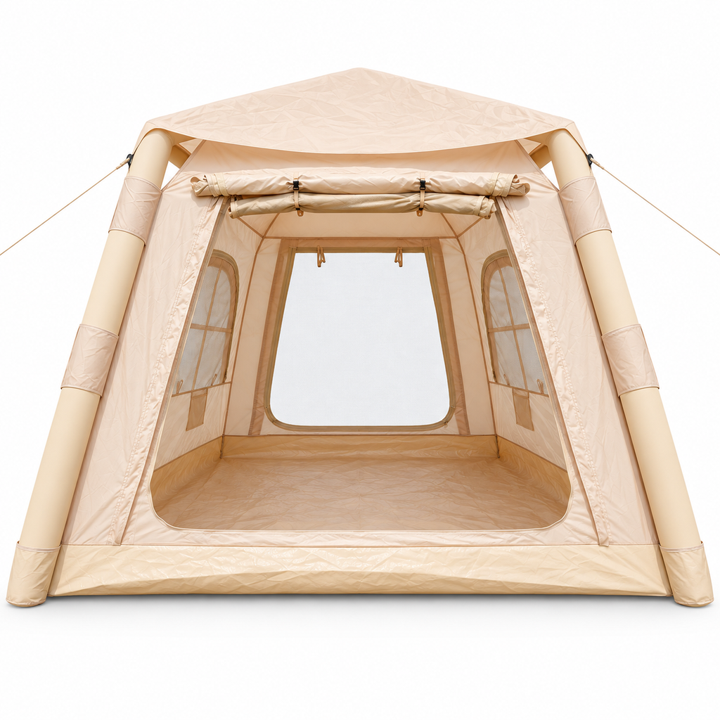 Weisshorn Inflatable Camping Tent Dual End Doors Arched Windows 300x400cm