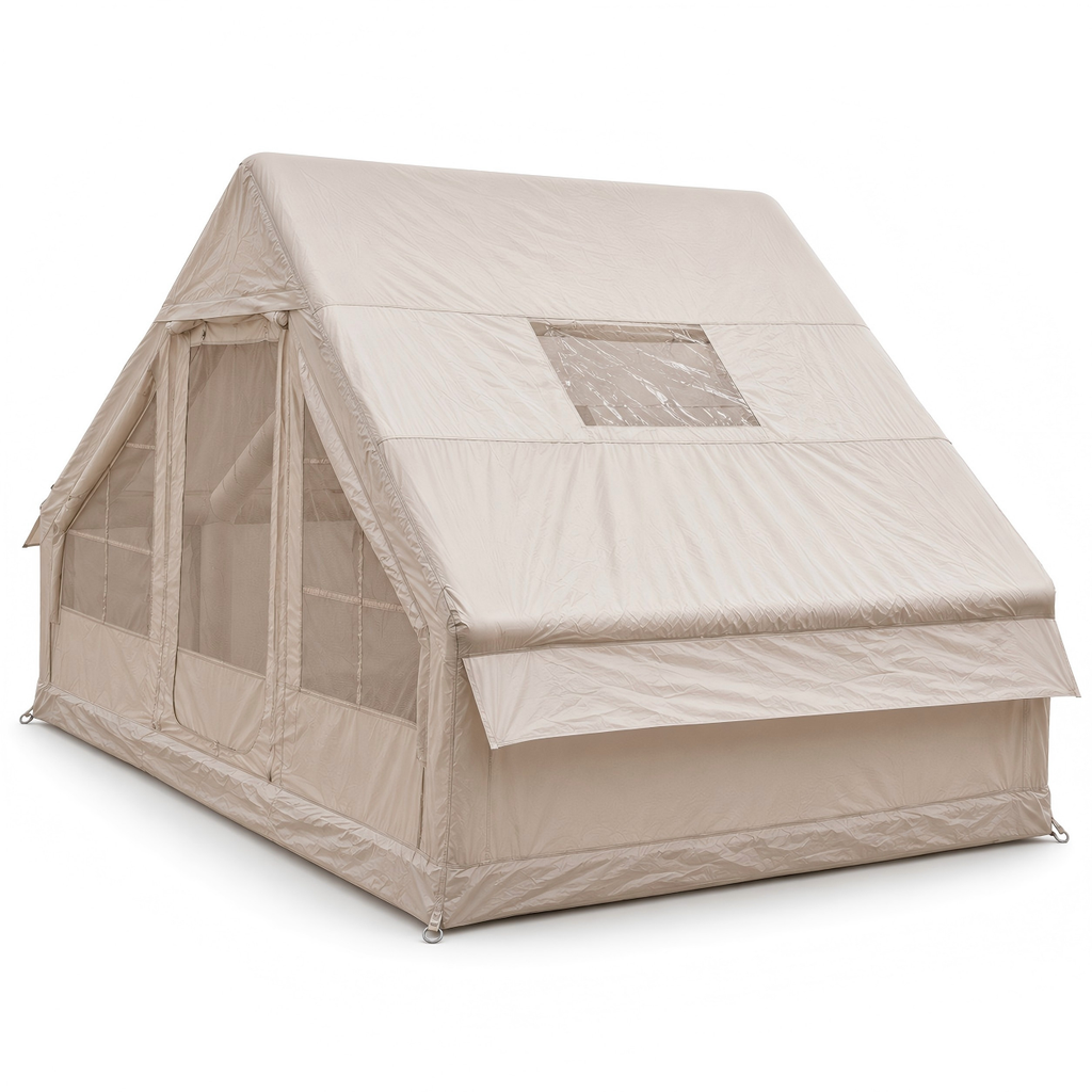 Weisshorn A-Frame Inflatable Air Tent with Mesh Windows, Family Glamping