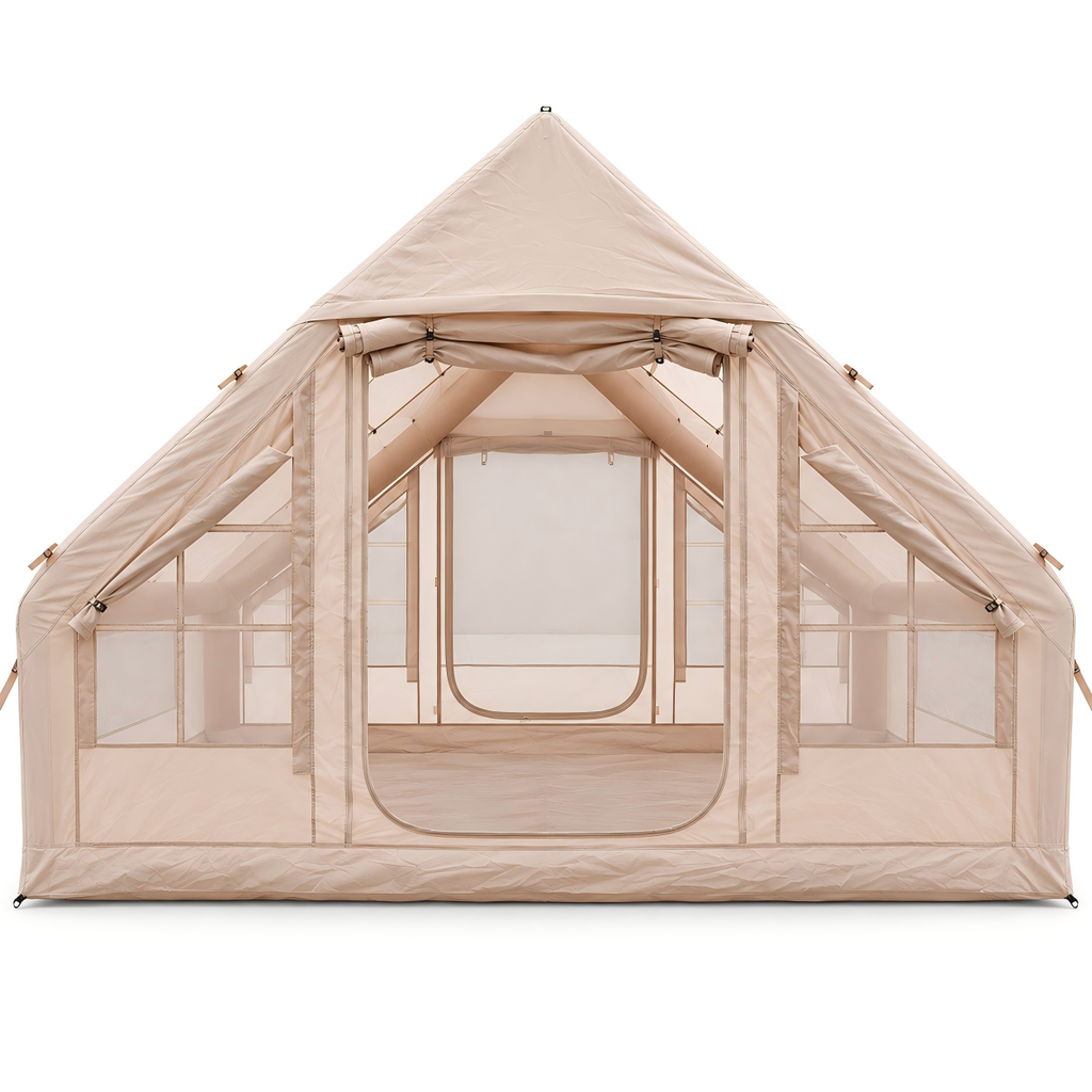 Weisshorn A-Frame Inflatable Air Tent with Mesh Windows, Family Glamping