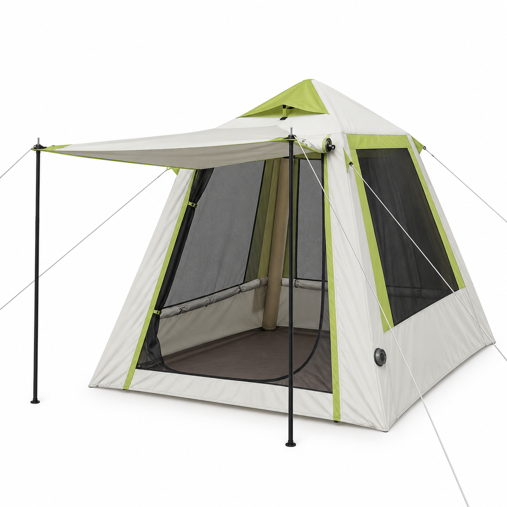 Weisshorn Inflatable Mesh Gazebo Tent, Air-Frame with Extendable Canopy
