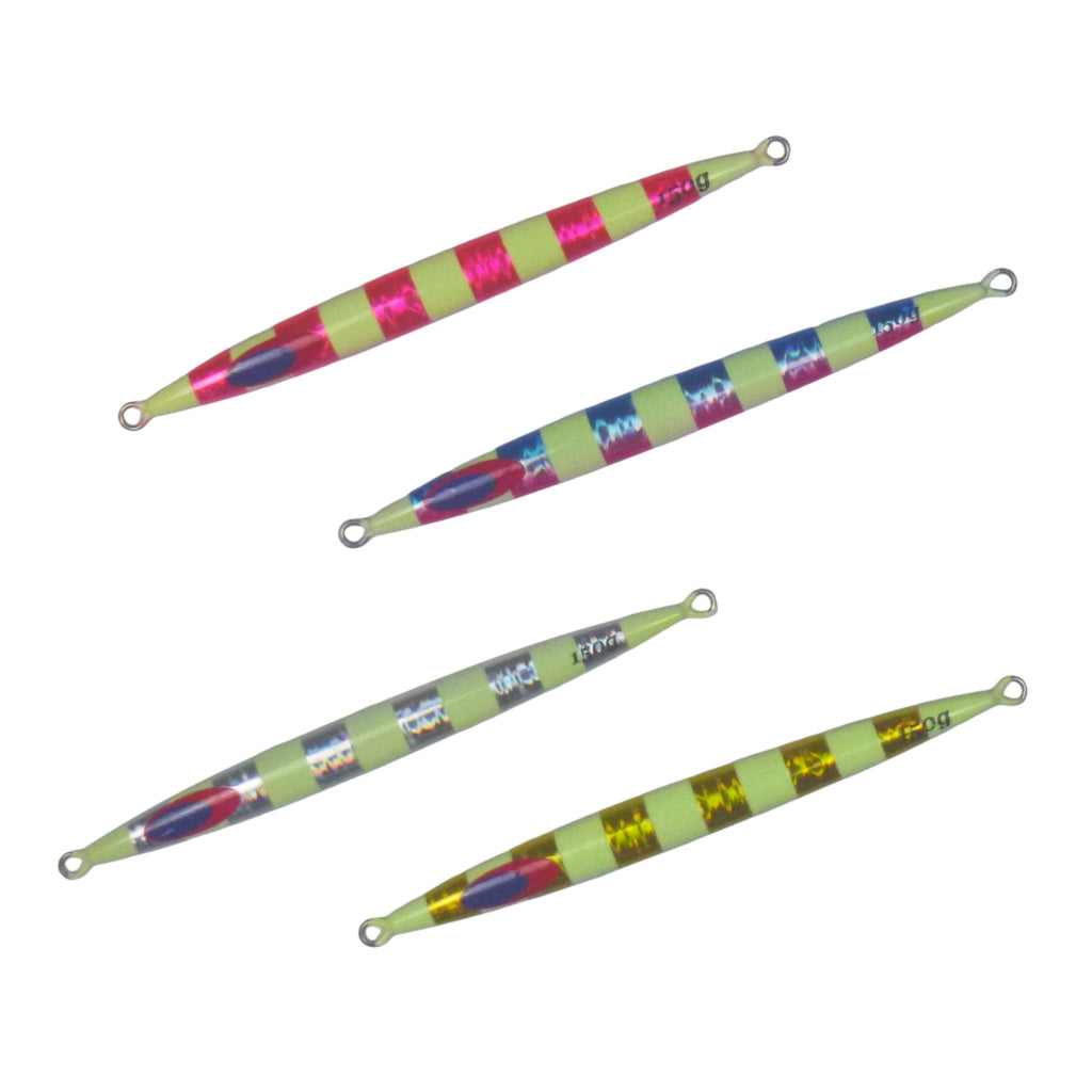 Finesse Lumo Fastdrop Jig, 150gm, Silver Stripe, Qty 2-1