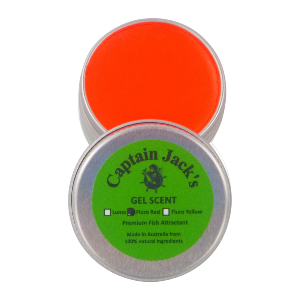 Captain Jack's Gel Scent - Fluoro Red, 15 gm Tin-0