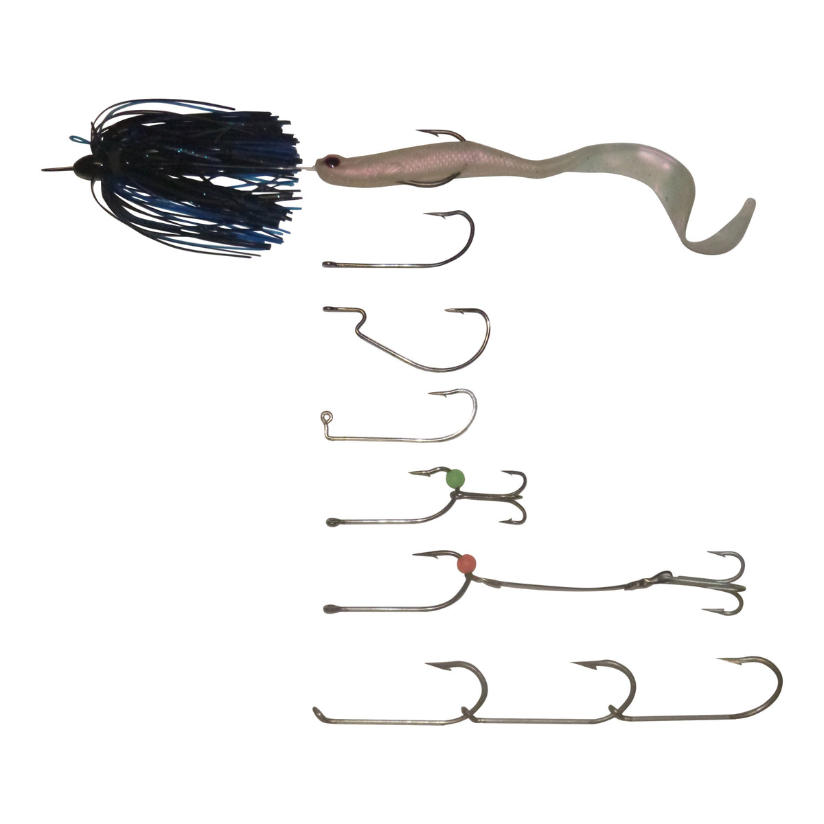Vike 3/4 oz Skirted Microjig in Green Pumpkin-1
