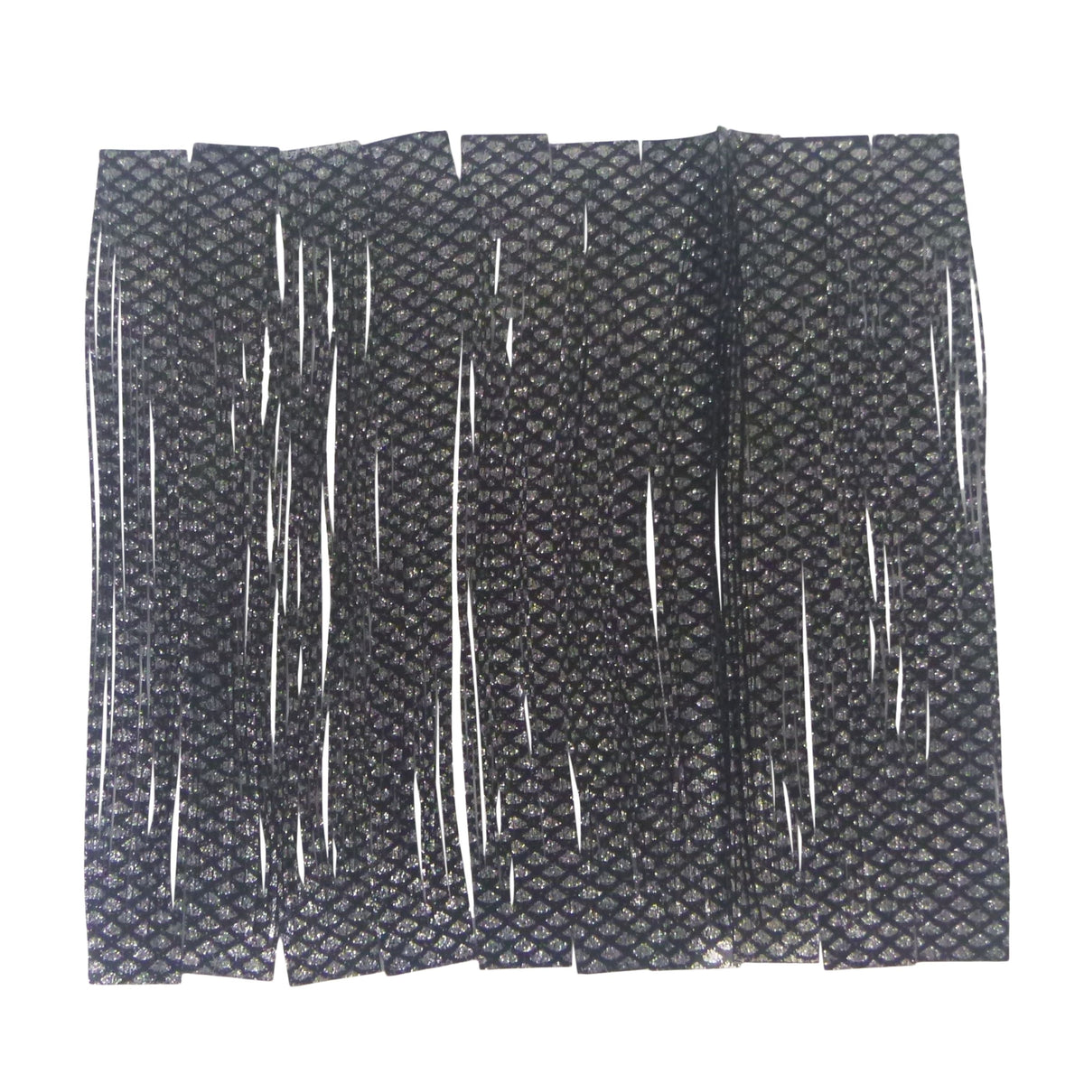 Artizan 22 strand silicon skirt, Natural Black Silver, Pack of 20-0