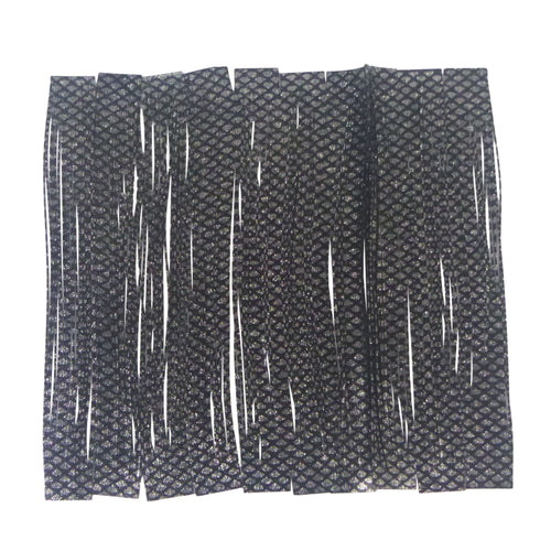 Artizan 22 strand silicon skirt, Natural Black Silver, Pack of 20-0