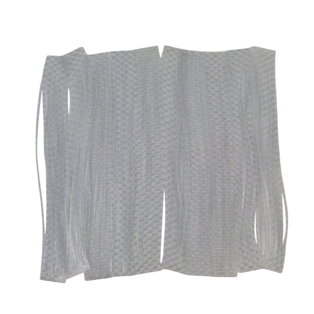 Artizan 22 strand silicon skirt, Natural Clear Silver, Pack of 20-0