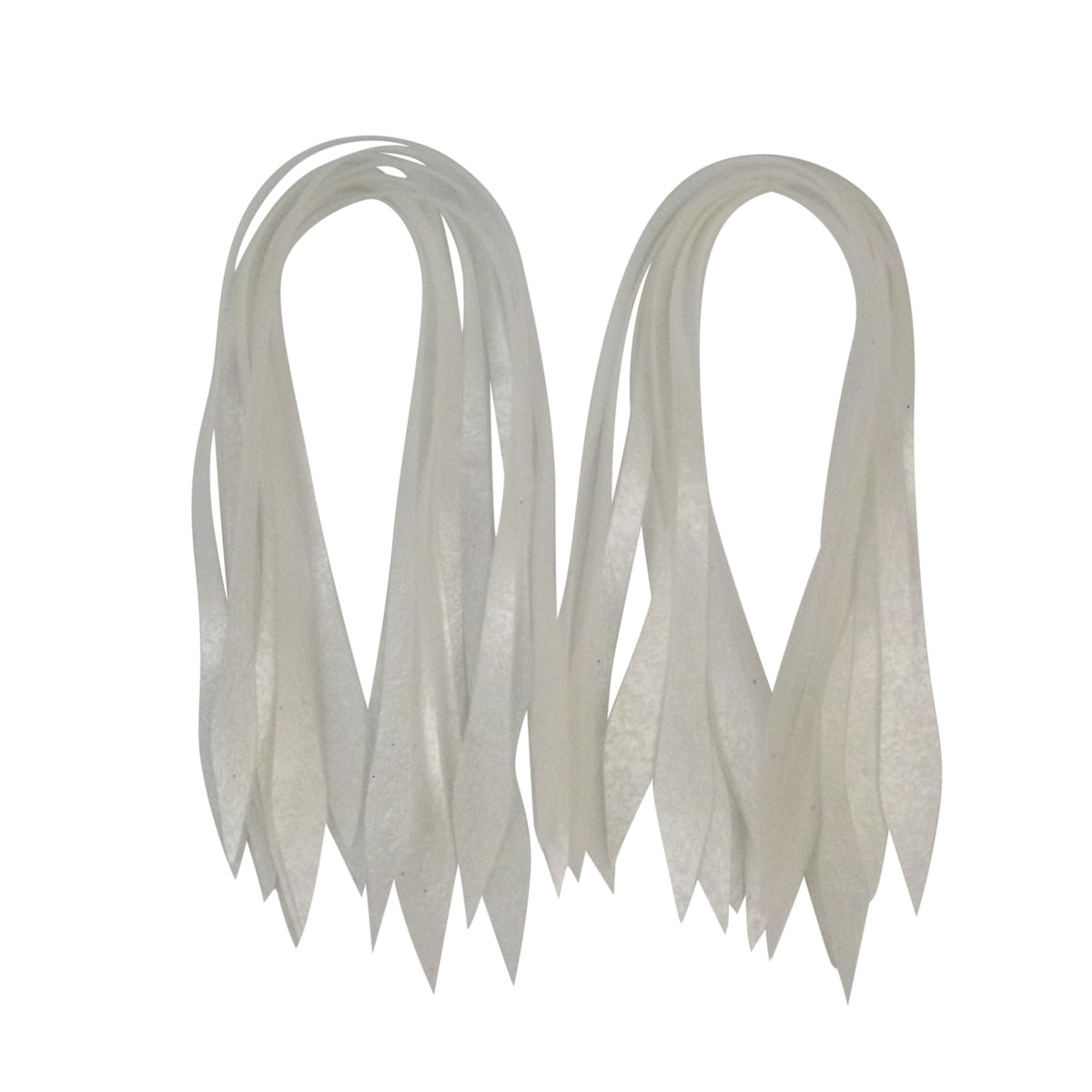 Artizan Silicon Lure Tails, Pearl, Pack of 20-0