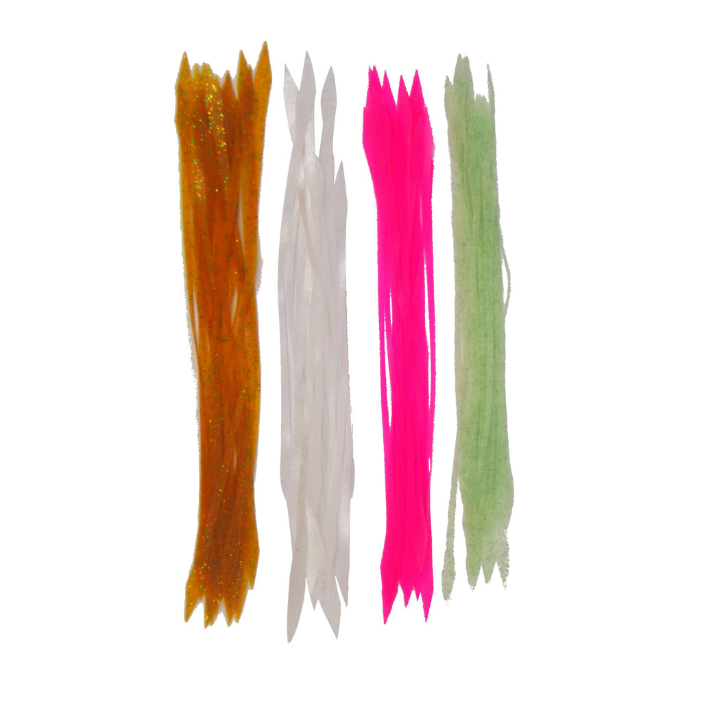 Artizan Silicon Lure Tails, Lumo Green, Pack of 20-1