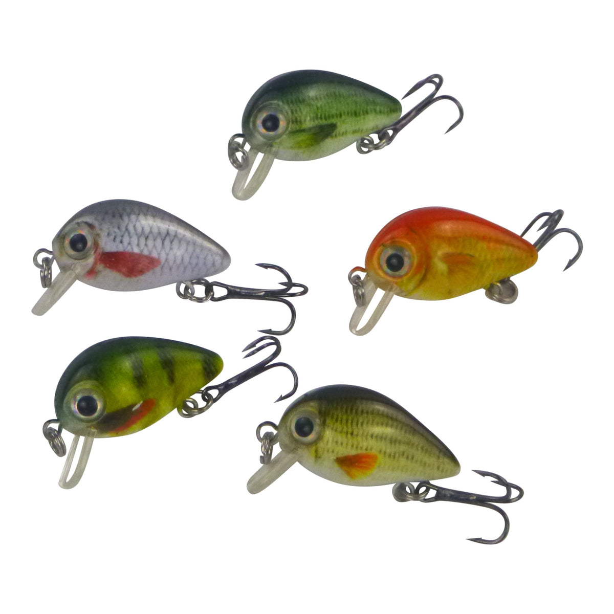 Finesse Tadpoles Diving Crankbait, 30mm, 5 Pack-1